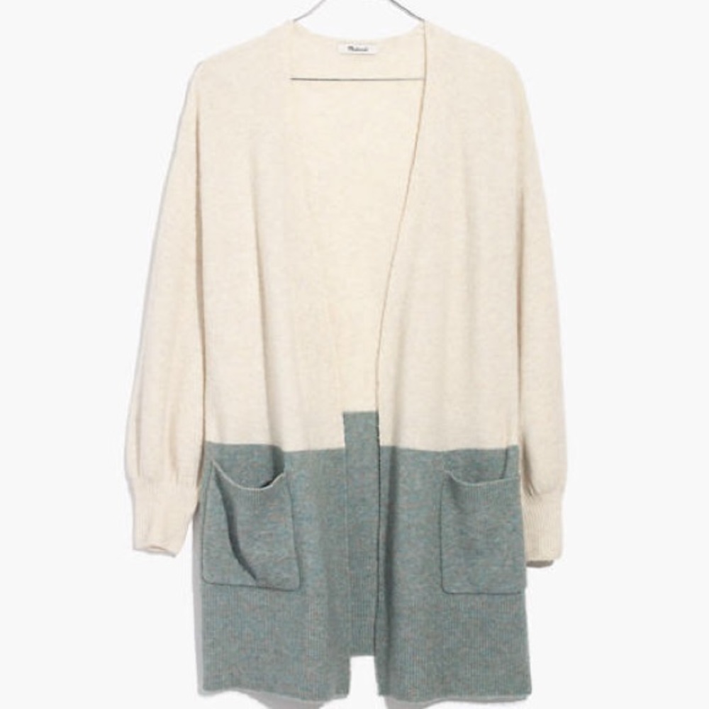 Madewell edgewater bubble sleeve cardigan